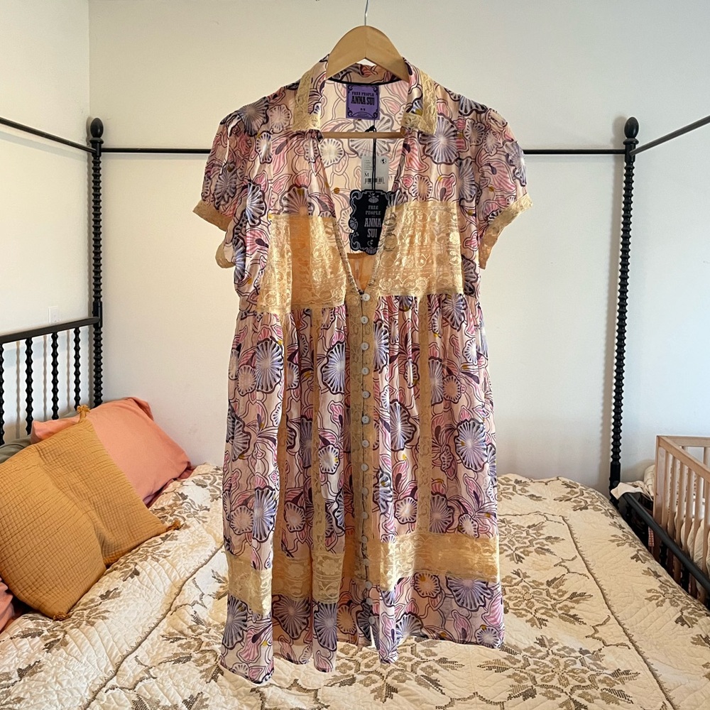 Free People Anna Sui Dress NWT M